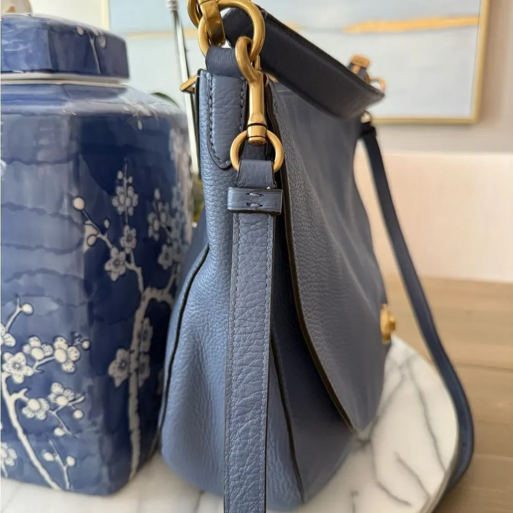 COACH Polished Pebble Leather Shoulder Bag